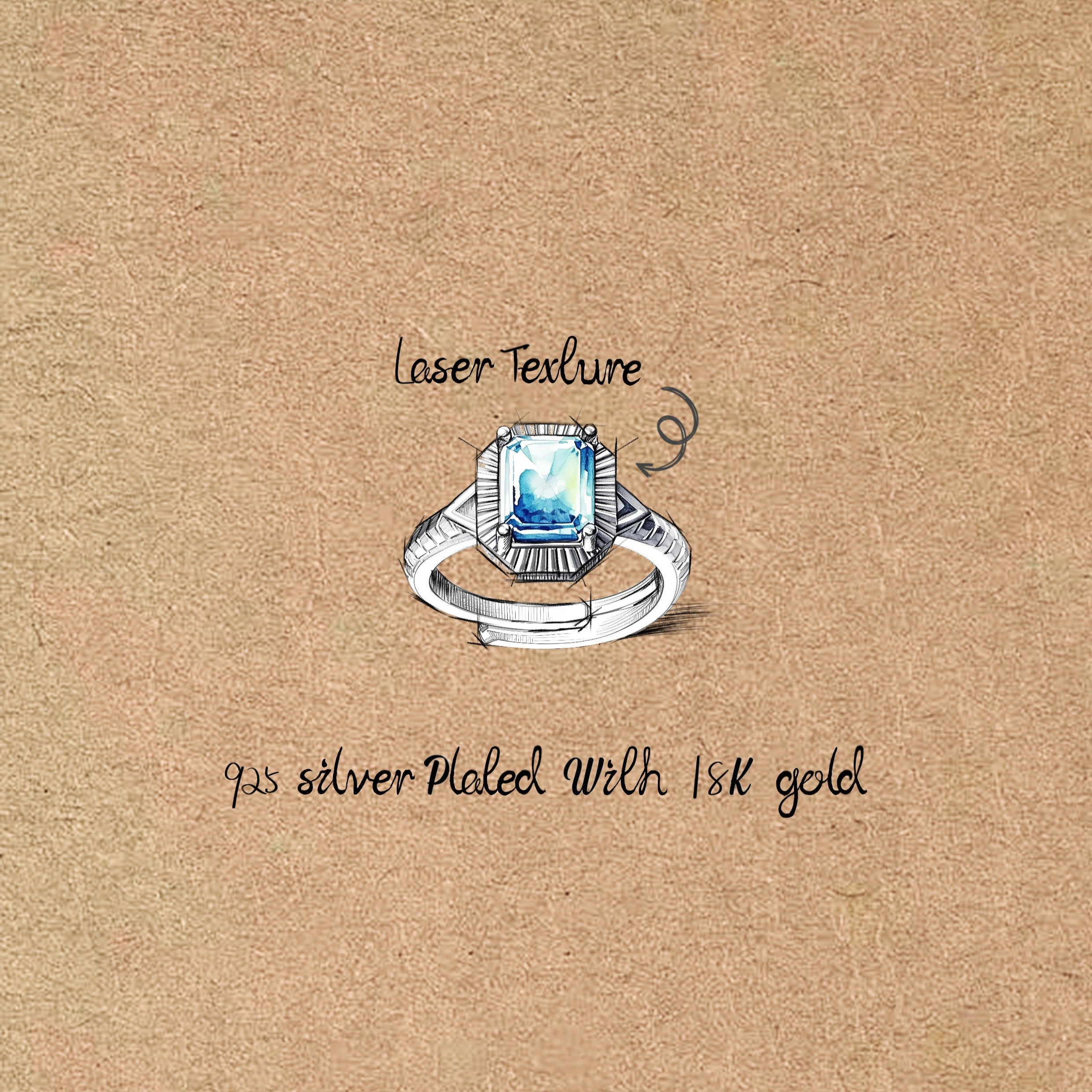 Anillo de plata Sunburst