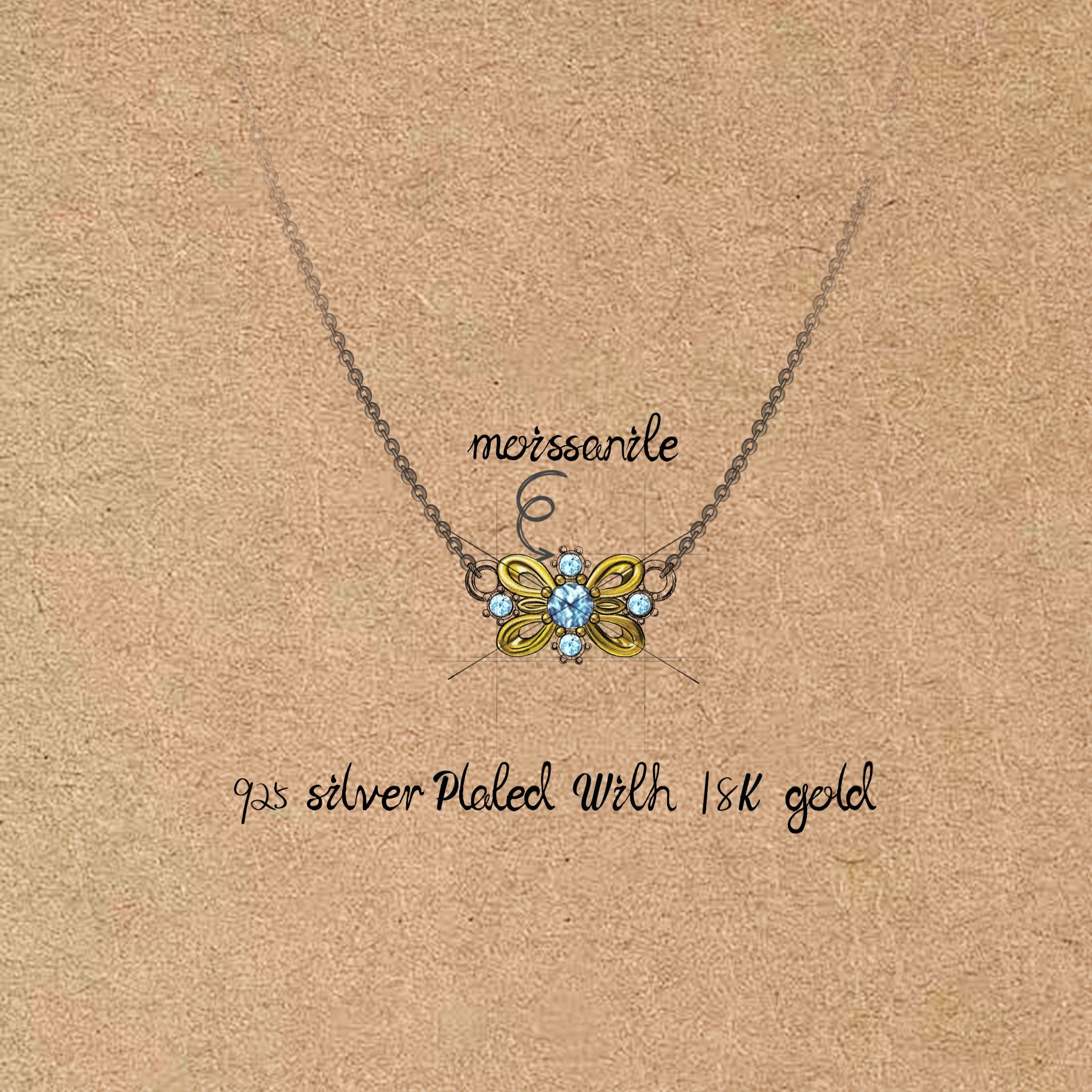 Petal-shaped Gold Necklace