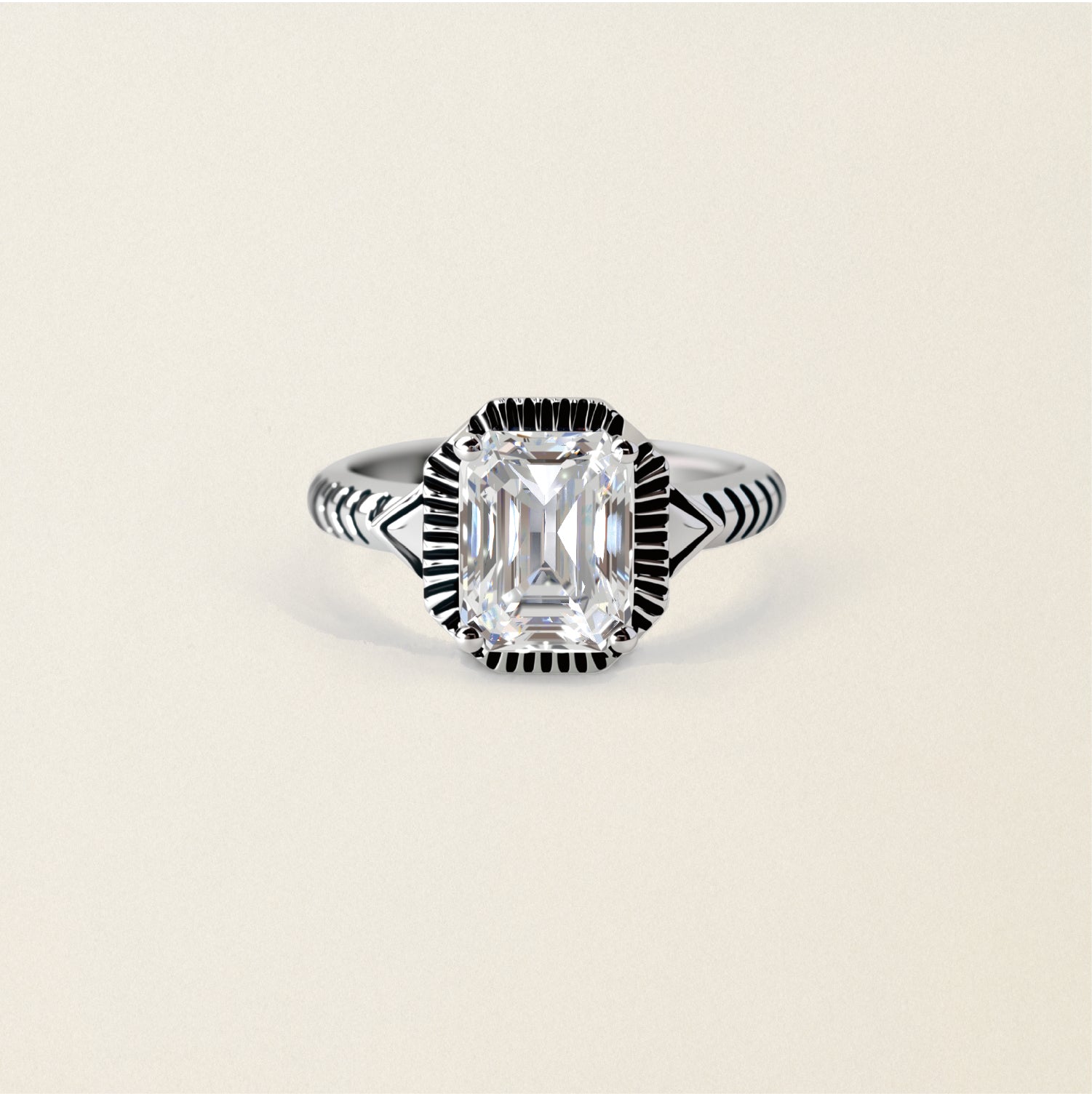Sunburst Silver Ring